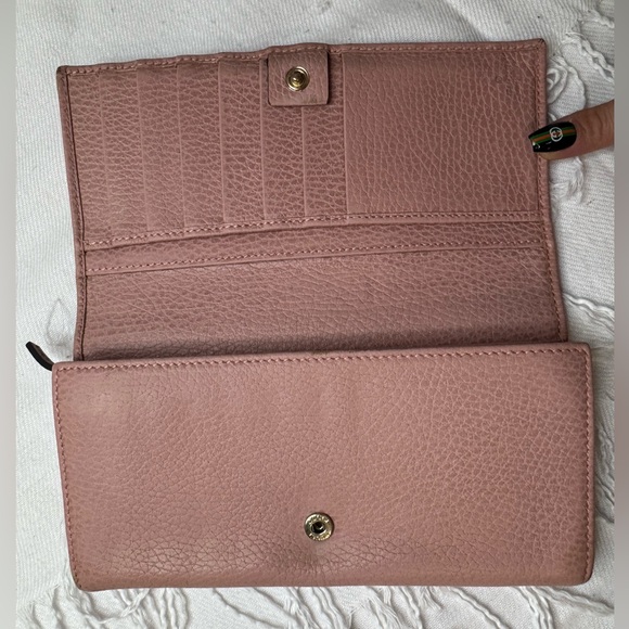 Gucci Pink Leather Wallet - Picture 6 of 17